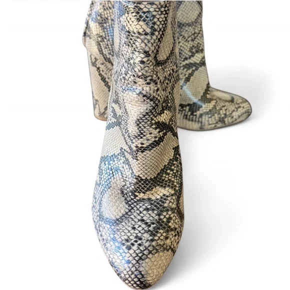JustFab Snakeskin Patterned Women's Boots - Picture 2 of 6
